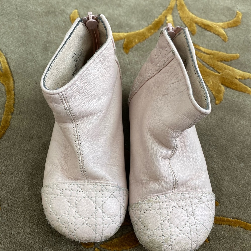 Dior baby pink bootie
